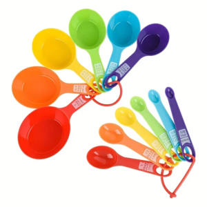 12 Piece Rainbow Measuring Cups And Spoons Set